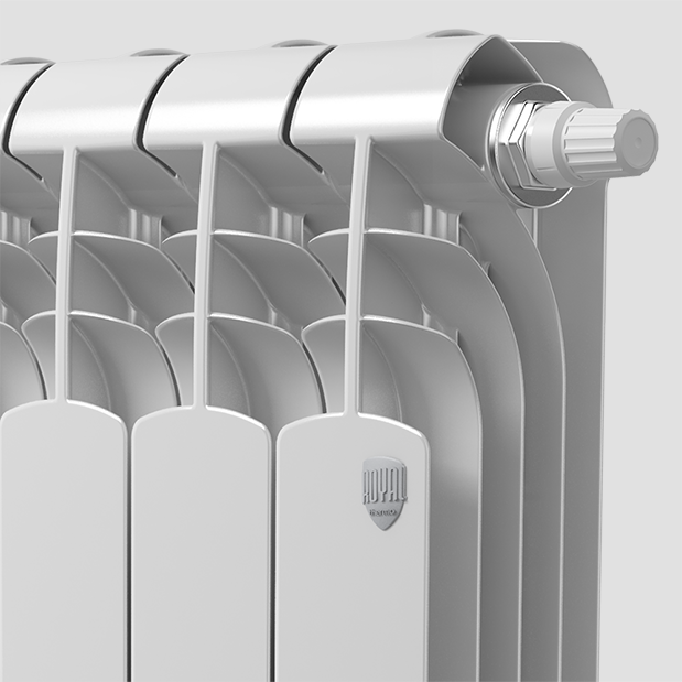 Биметаллический радиатор отопления Royal Thermo Vittoria Super 500 2.0 VDR80 (7 секций) — фото 3