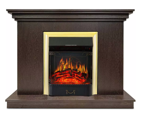 Каминокомплект Хорошие Камины Марс с очагом Royal Flame Majestic FX Brass венге — фото 1