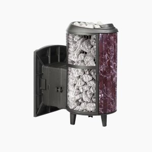 Печь банная PROMetall Атмосфера L комбинированная сетка-ламель Россо Леванто