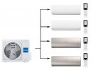 Мульти сплит-система на 4 комнаты 25+25+35+35 м2 Haier 2х AS25S2SF2FA-W+2х AS35S2SF2FA-G/4U85S2SR5FA Flexis Super Match