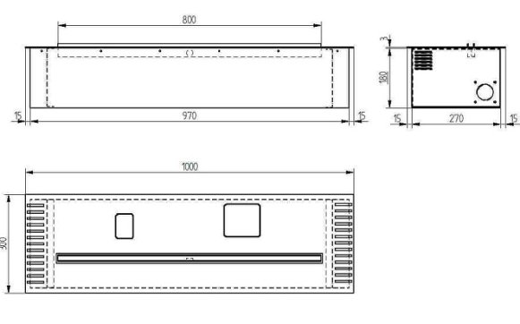 Биокамин автоматический Zefire 1000