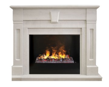 Каминокомплект RealFlame Kellie 25,5/26 WT с очагом 3D Cassette 630 + Black вставка