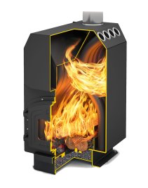 Печь отопительная Теплодар Топ-модель-200 чугунная дверка