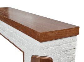 Портал Firelight Prestigio 30 камень белый/шпон дуб