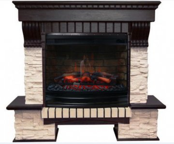 Каминокомплект Interflame Экстер сланец венге с очагом Panoramic 25-30 LED FX 3D
