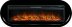 Каминокомплект Royal Flame Ellipse с очагом Vision 60 LOG LED черный