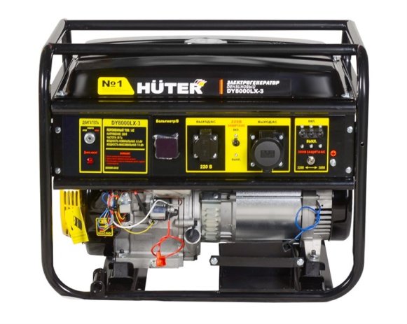 Изображение товара Бензиновый электрогенератор Huter DY8000LX-3