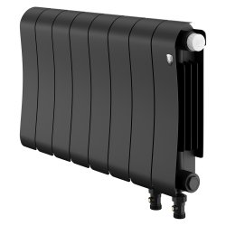 Биметаллический радиатор отопления Royal Thermo Infinity 300 Noir Sable VR80 8 секций