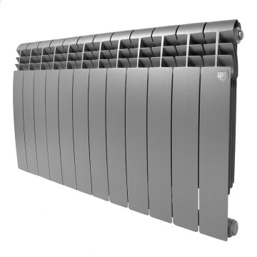 Биметаллический радиатор отопления Royal Thermo BiLiner B 500 12 секций Silver Satin