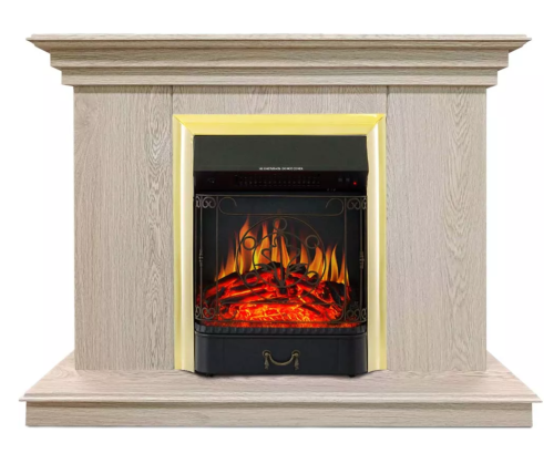 Каминокомплект Хорошие Камины Марс с очагом Royal Flame Majestic FX Brass сосна — фото 1