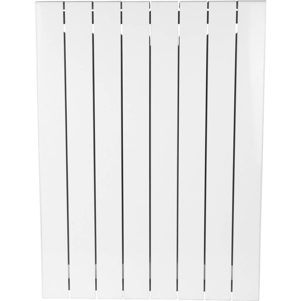 Биметаллический радиатор отопления Rifar Supremo 800 боковое подключение 8 секций белый RAL 9016