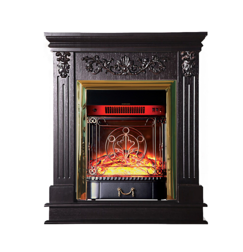 Каминокомплект Interflame Берта Люкс с очагом Majestic FX M Brass венге — фото 1