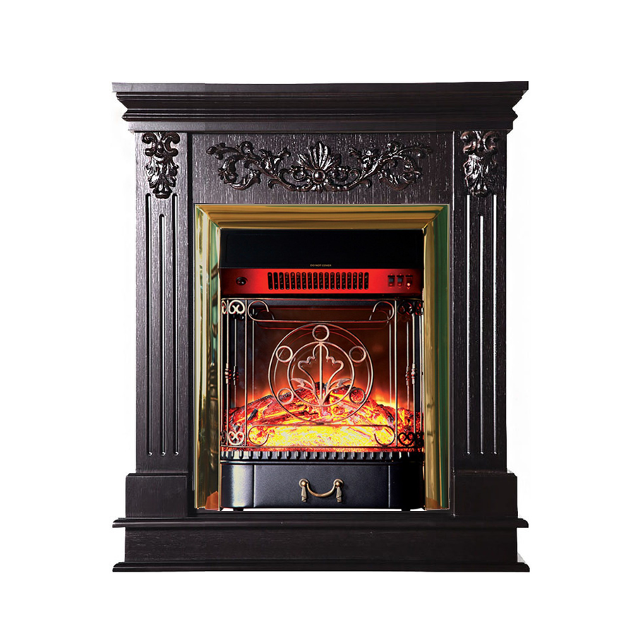 Каминокомплект Interflame Берта Люкс с очагом Majestic FX M Brass венге — фото 1