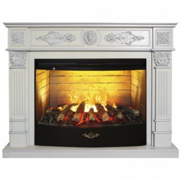 Каминокомплект RealFlame Leonardo 33 WT с очагом Firestar 33 3D