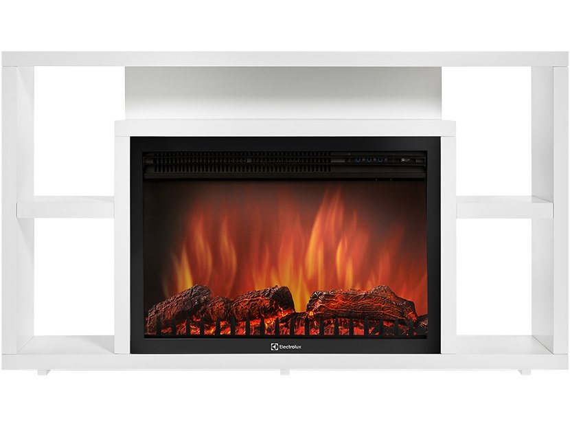 Каминокомплект Firelight Multimedia 30 с очагом Electrolux EFP/P-3020LS белый — фото 1