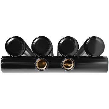 Стальной трубчатый радиатор Stout Tube Round R40 1-1750-4 RT RAL9005