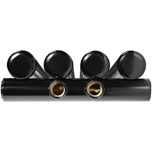 Стальной трубчатый радиатор Stout Tube Round R40 1-1750-4 RT RAL9005 — фото 3