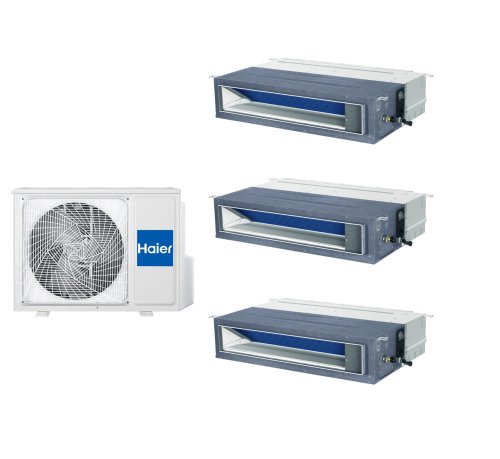 Мульти сплит-система на 3 комнаты 35+35+35 м2 Haier 3х AD35S2SM9FA/1U105S2SS2FA Maxi Split — фото 1
