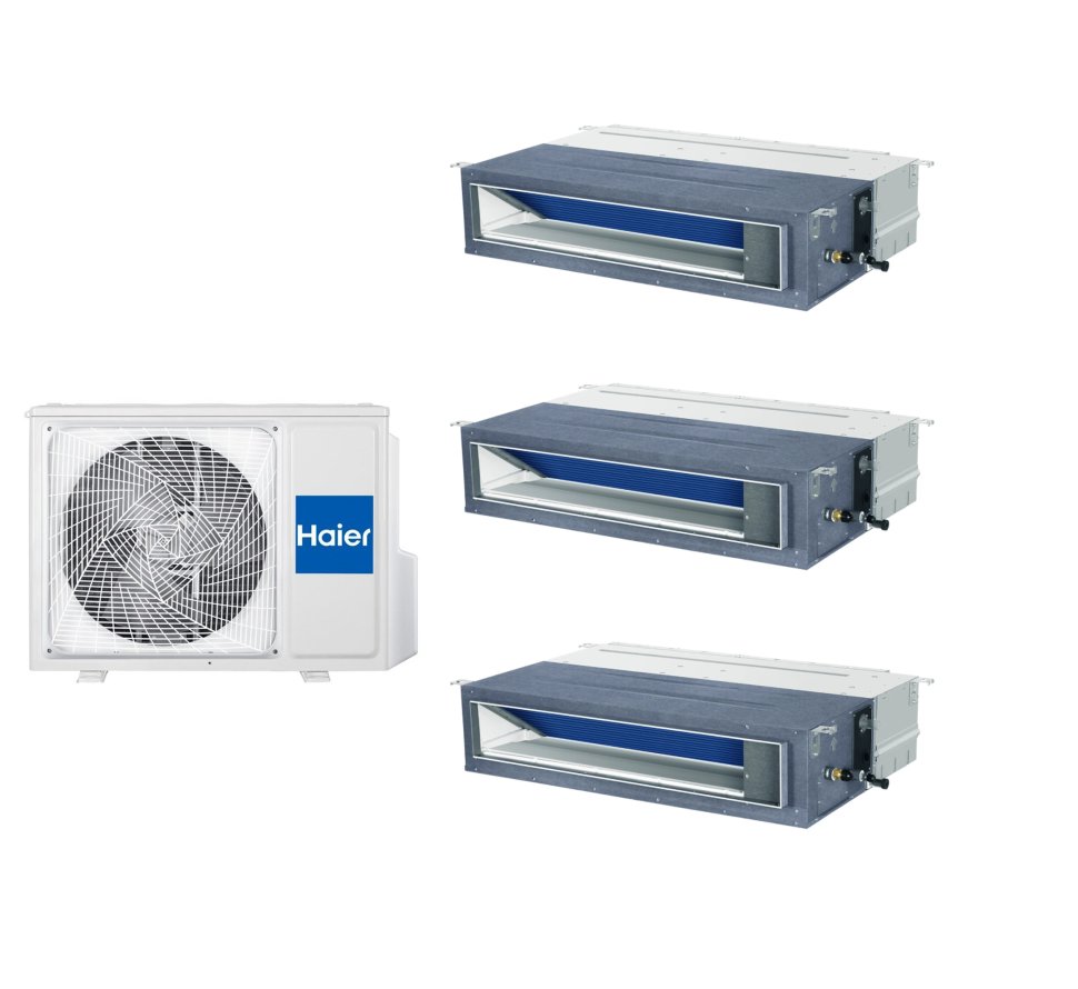 Мульти сплит-система на 3 комнаты 35+35+35 м2 Haier 3х AD35S2SM9FA/1U105S2SS2FA Maxi Split — фото 1