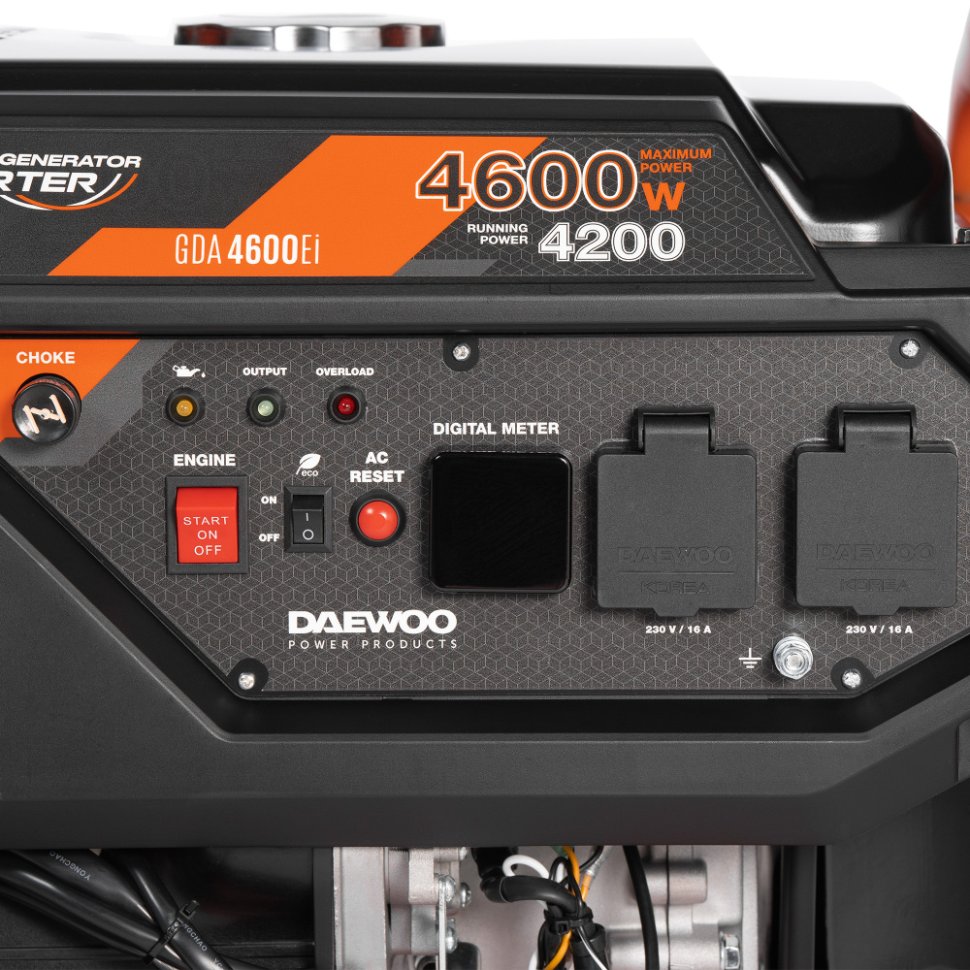 Генератор бензиновый инверторный Daewoo GDA 4600Ei — фото 9