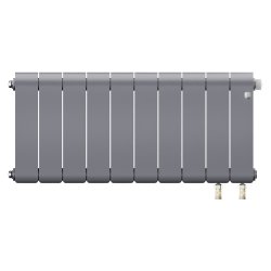 Биметаллический радиатор отопления Royal Thermo Infinity 300 Silver Satin VR80 10 секций