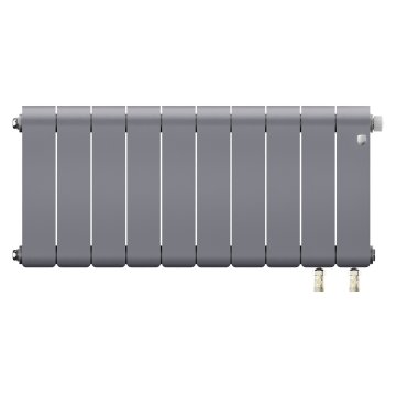 Биметаллический радиатор отопления Royal Thermo Infinity 300 Silver Satin VR80 10 секций