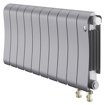 Биметаллический радиатор отопления Royal Thermo Infinity 300 Silver Satin VR80 10 секций