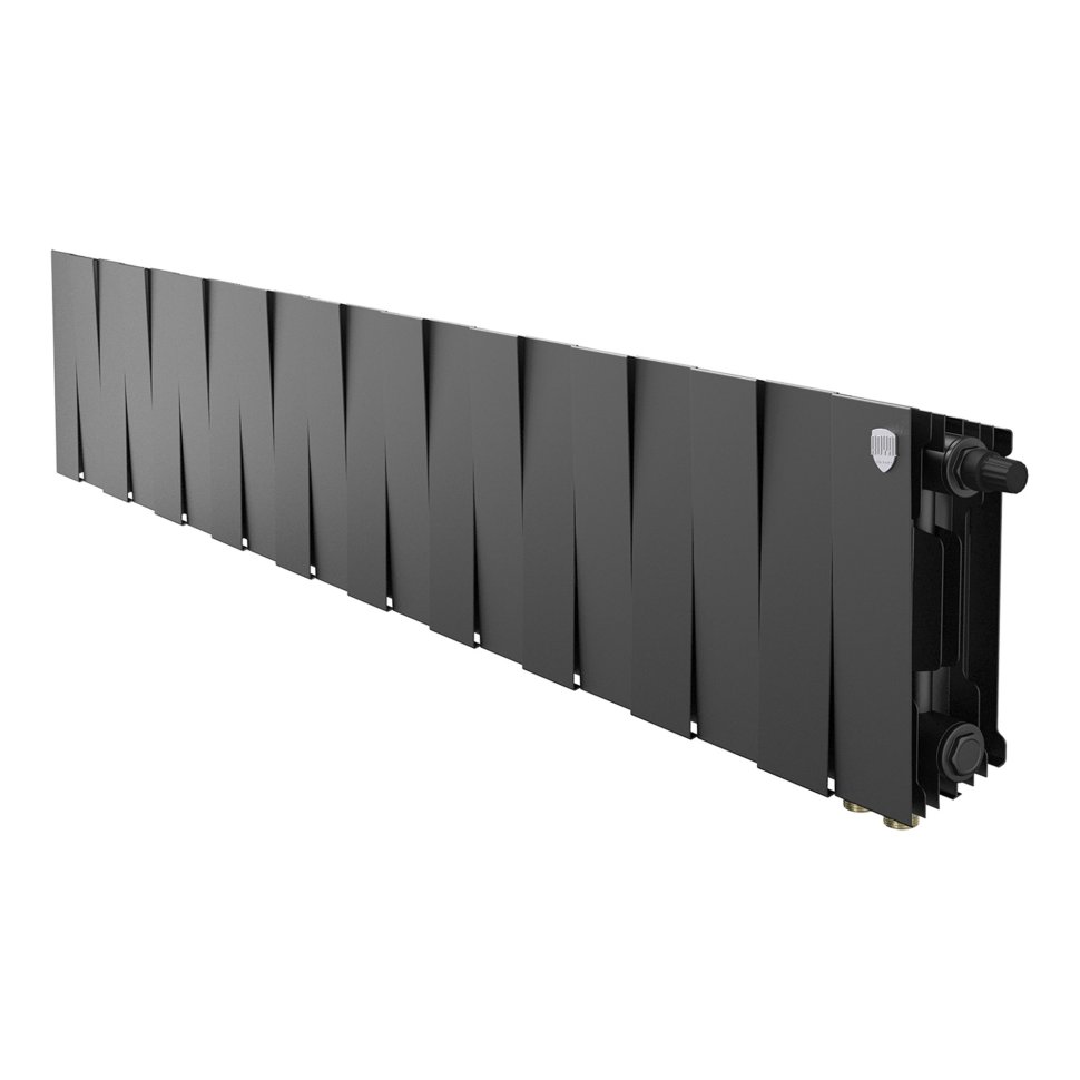 Биметаллический радиатор отопления Royal Thermo PianoForte 200 VDR80 Noir Sable 20 секций — фото 1