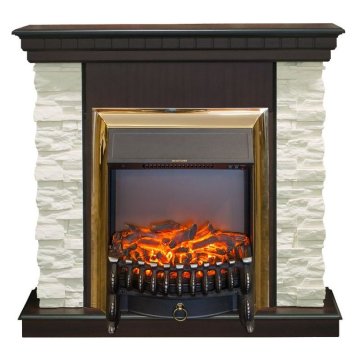 Каминокомплект RealFlame Elford STD/EUG/25'5/HL AO с очагом Fobos s Lux Black/Brass