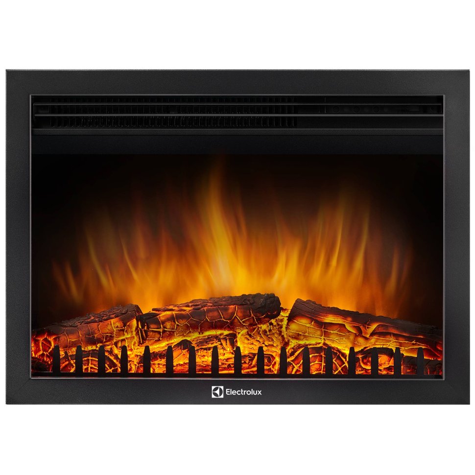 Каминокомплект Firelight Forte Forte 25S с очагом Electrolux EFP/P-2520LS камень белый/шпон темный дуб — фото 4