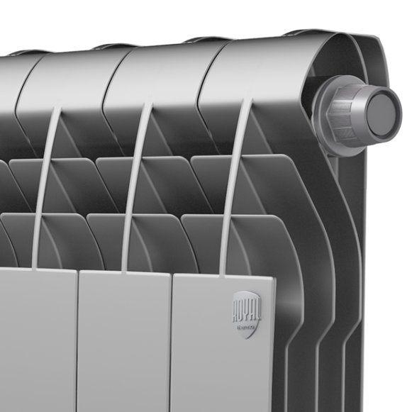 Изображение товара Биметаллический радиатор Royal Thermo BiLiner 4 секции Silver Satin Италия