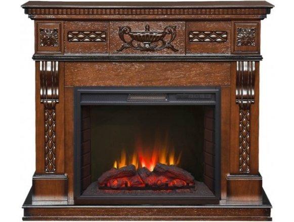 Изображение товара Электрокаминокомплект RealFlame Corsica Lux с эффектом огня, термостатом, и звуком
