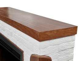 Каминокомплект Firelight Prestigio 30 с очагом Electrolux EFP/P-3020LS камень белый/шпон белый дуб