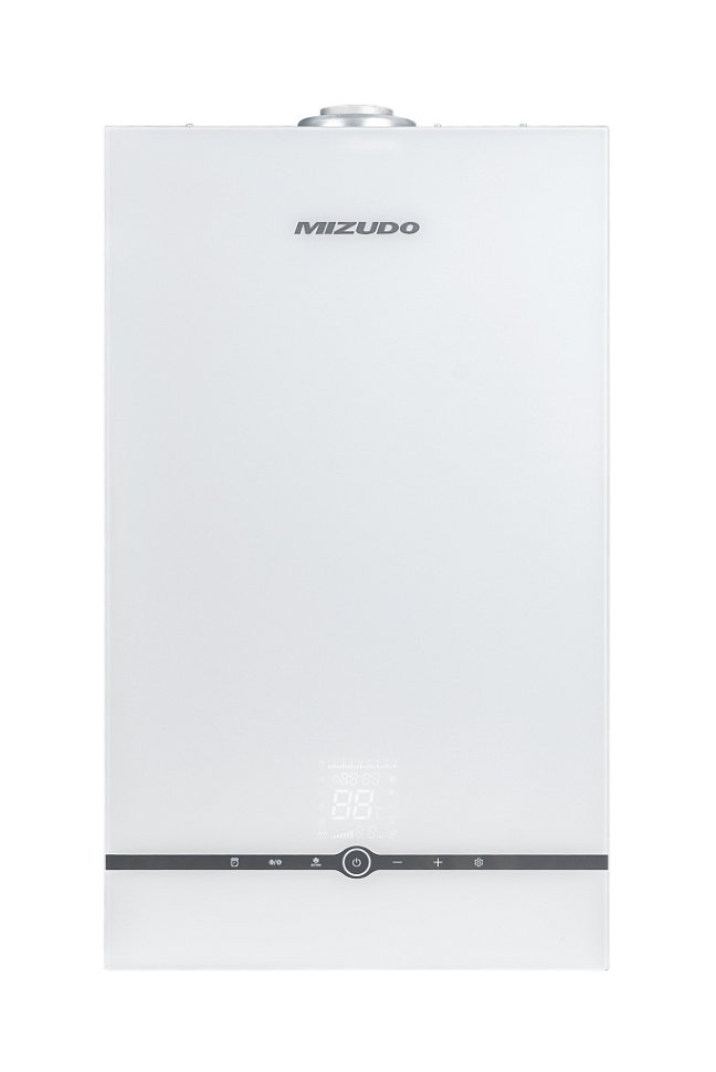 Настенный газовый котел Mizudo Maestro Gem M24T PRO 24 кВт 2 Т/О OPT WIFI белая панель