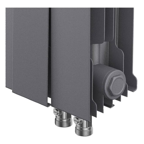 Биметаллический радиатор отопления Royal Thermo PianoForte 500 VDR80 10 секций Silver Satin