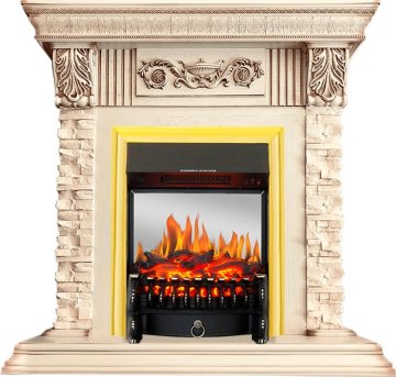 Каминокомплект Royal Flame Luxemburg с очагом Fobos FX M Brass