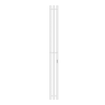 Электрический полотенцесушитель Primoclima Sol R C E White 150*12 3