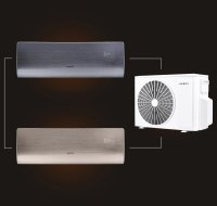 Мульти сплит-система на 2 комнаты 25+25 м2 AURUS ADI/in-09HN8/BLACK+ADI/in-09HN8/GOLD/ADMI/out-18H2N8 D Series