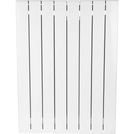 Биметаллический радиатор отопления Rifar Supremo 800 боковое подключение 11 секций белый RAL 9016