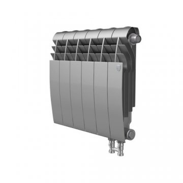 Биметаллический радиатор отопления Royal Thermo BiLiner 350 V 6 секций Silver Satin