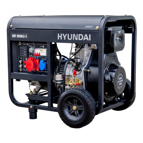 Дизельный электрогенератор Hyundai DHY 8500LE-3 — фото 2