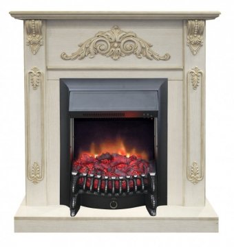 Каминокомплект RealFlame Anita corner STD/EUG WTG с очагом Fobos Lux Black S