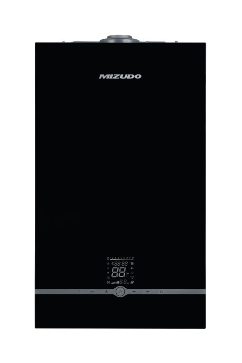 Настенный газовый котел Mizudo Maestro Gem M24T PRO 24 кВт 2 Т/О OPT WIFI черная панель — фото 1
