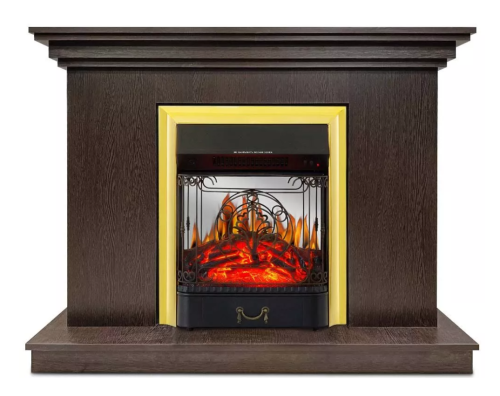 Каминокомплект Хорошие Камины Марс с очагом Royal Flame Majestic FX M Brass венге — фото 1