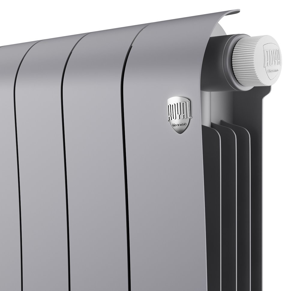 Биметаллический радиатор отопления Royal Thermo Infinity 300 Silver Satin VR80 12 секций