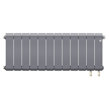 Биметаллический радиатор отопления Royal Thermo Infinity 300 Silver Satin VR80 12 секций
