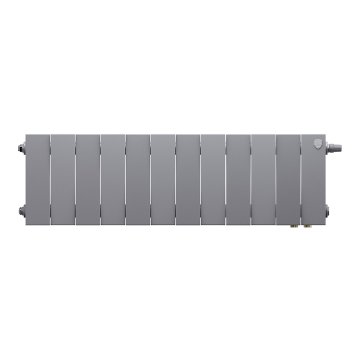 Биметаллический радиатор отопления Royal Thermo PianoForte 200 VDR80 Silver Satin 12 секций