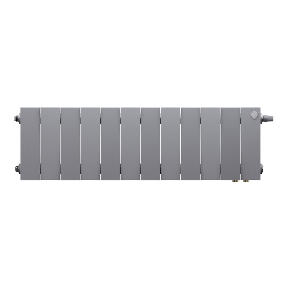 Биметаллический радиатор отопления Royal Thermo PianoForte 200 VDR80 Silver Satin 12 секций — фото 2