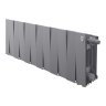 Биметаллический радиатор отопления Royal Thermo PianoForte 200 VDR80 Silver Satin 12 секций