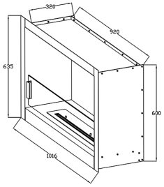 Биокамин модульный Silver Smith Capsula Lux 2 Glass